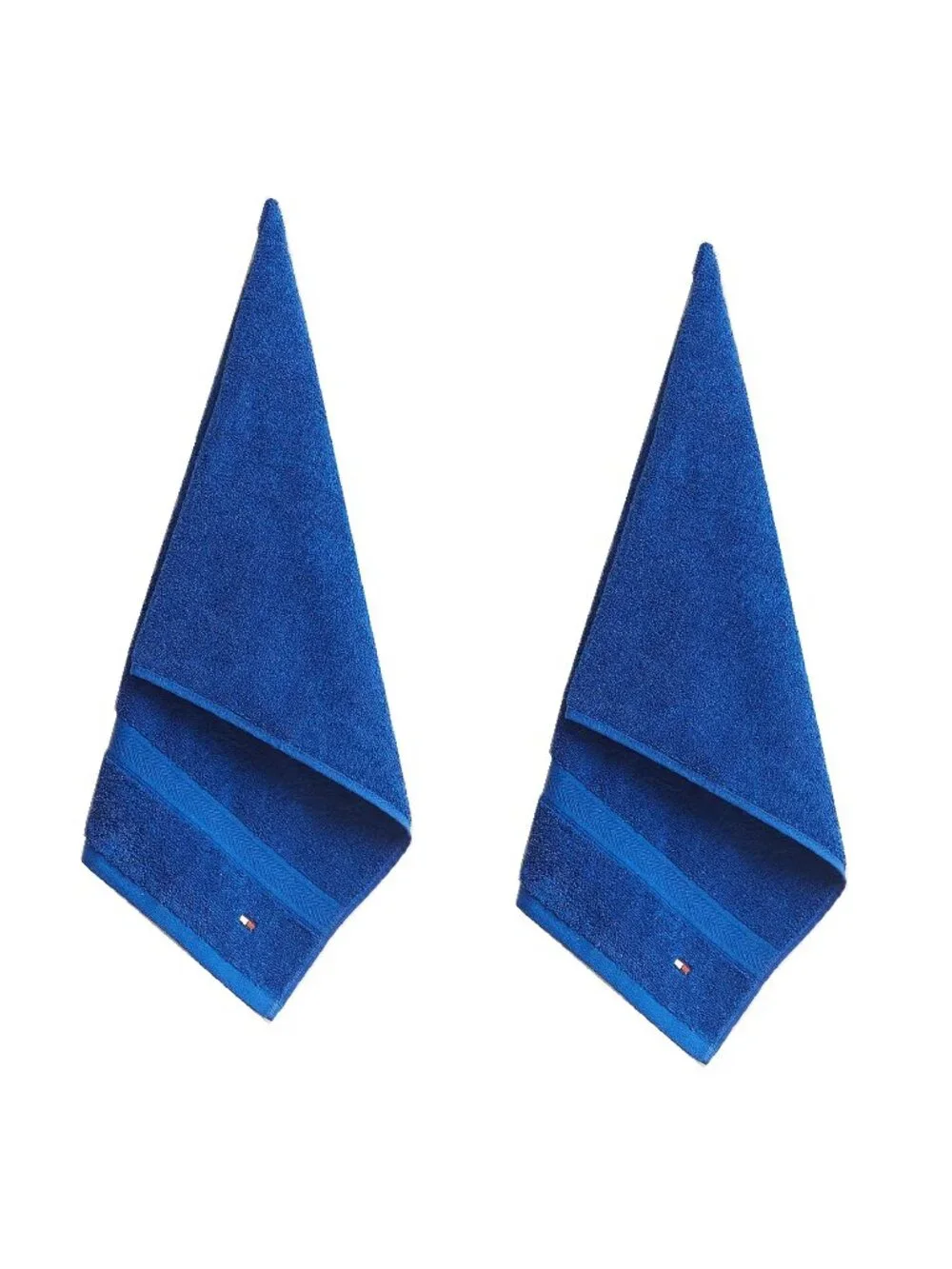 new 6-piece BRIGHT BLUE Tommy Hilfiger Modern American 100% Cotton Towel Set